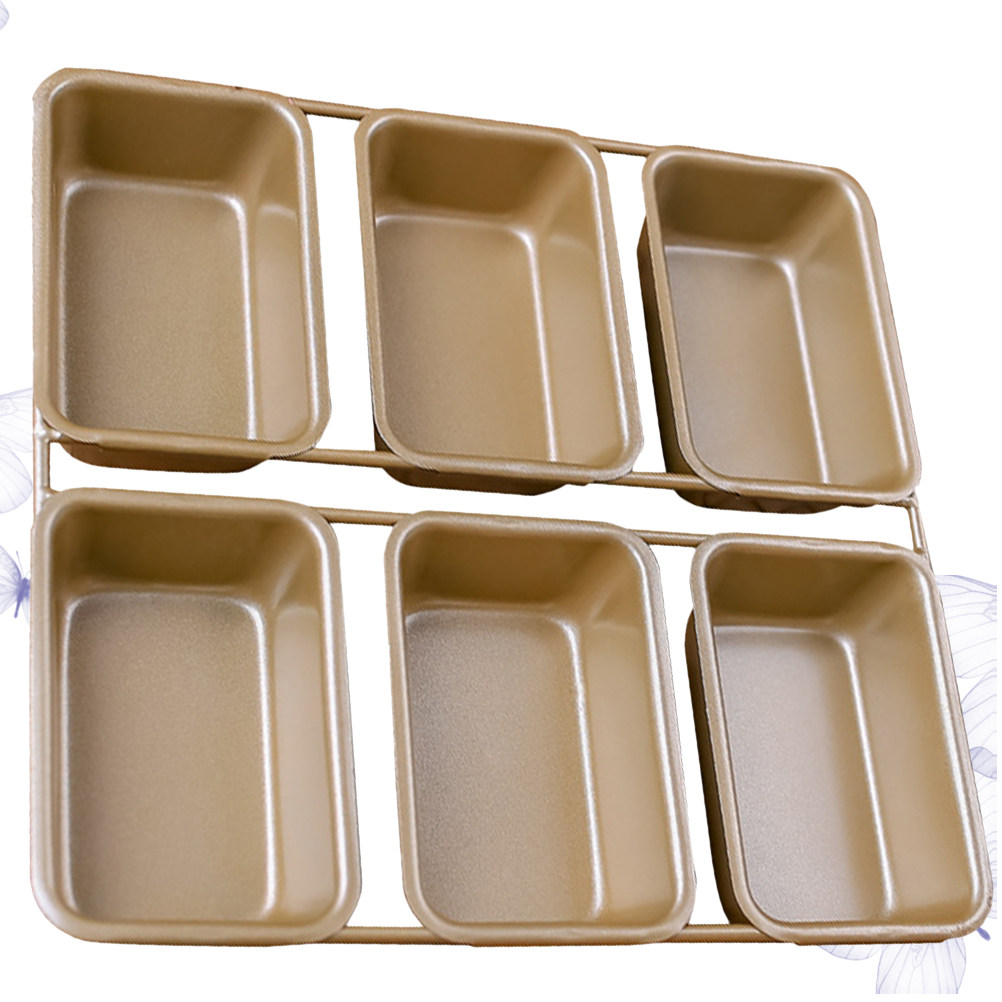 Kitchen Baking Cake - 6 Grids Bread Baking Tray Nonstick