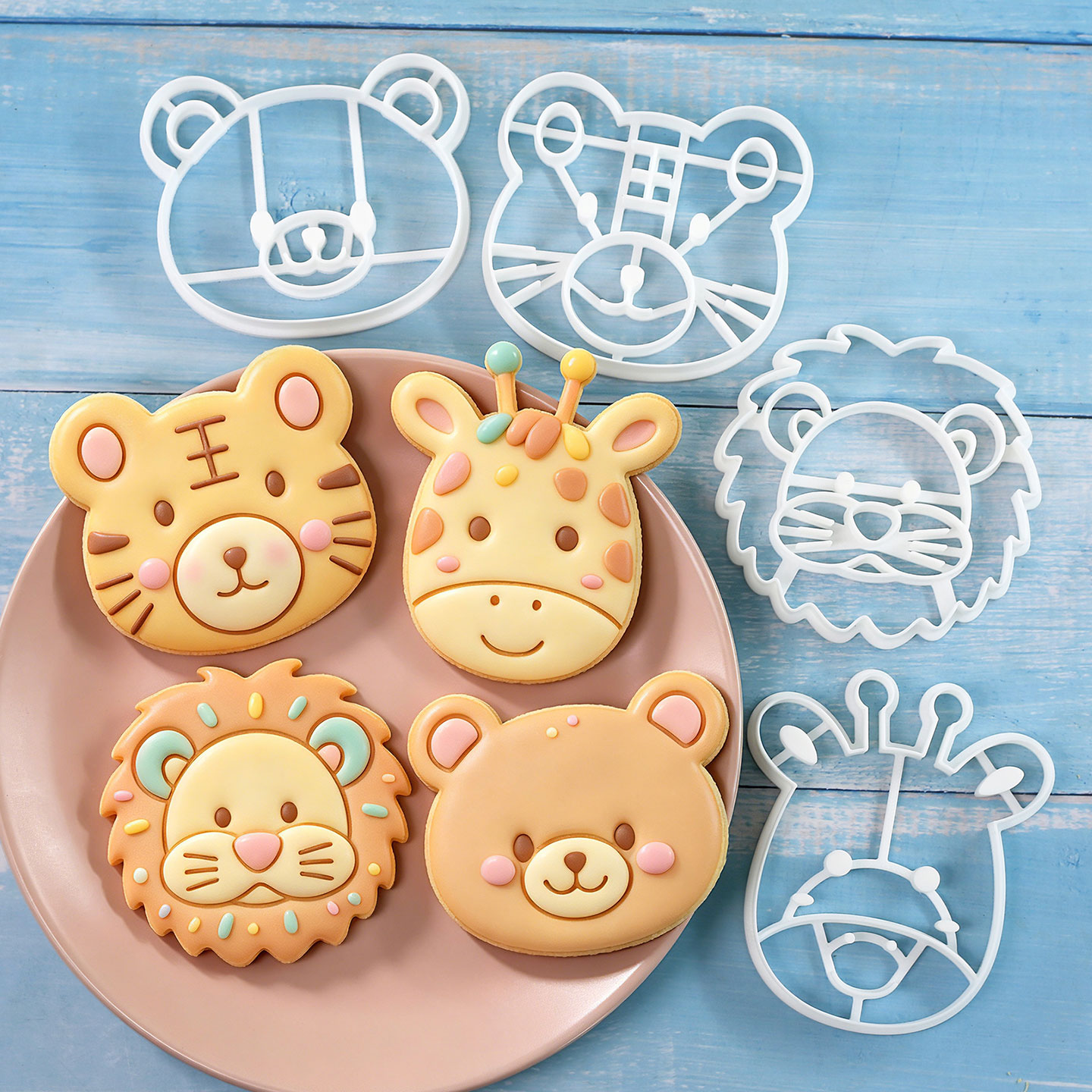 Kitchen Tools In Baking - 4 Pcs Animal Cookie Cutters Set
