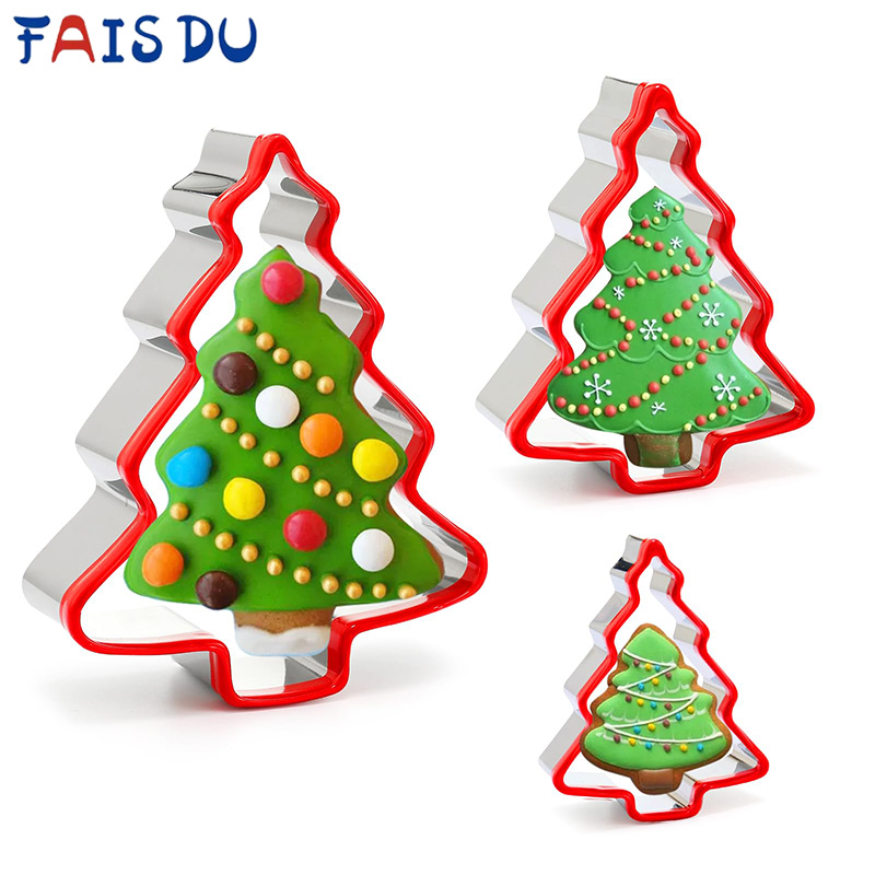 Kitchen And Baking Equipment - FAIS DU 3pcs Christmas Tree Cookie