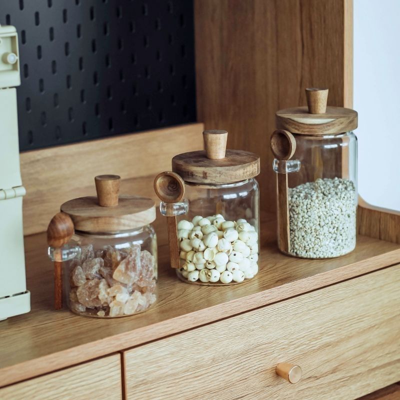 Clear Glass Candy Snack Jar wi - огляд і ціна Kitchen Bank