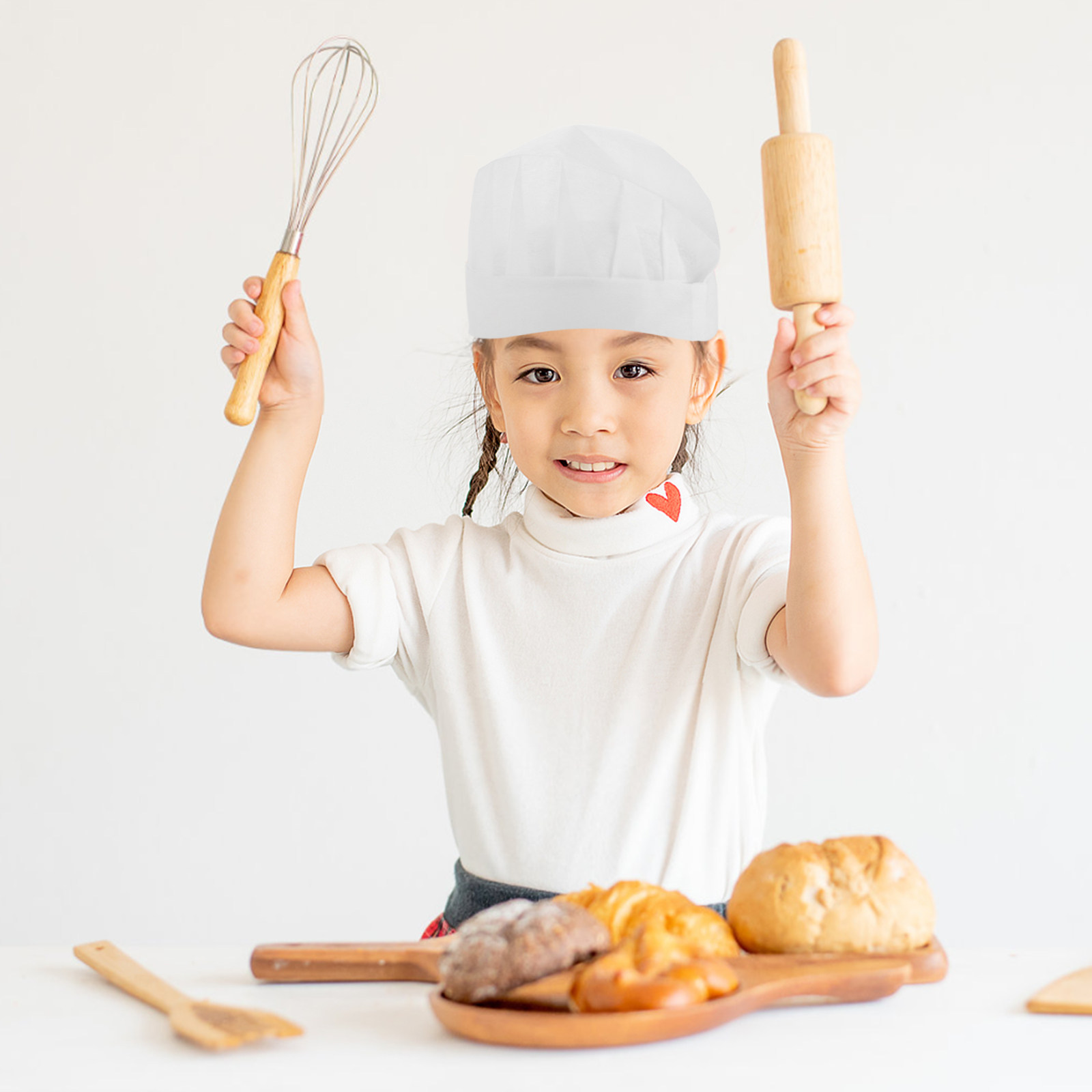 15Pcs Kids Chef Hats Disposabl - огляд і ціна Kitchen Baking