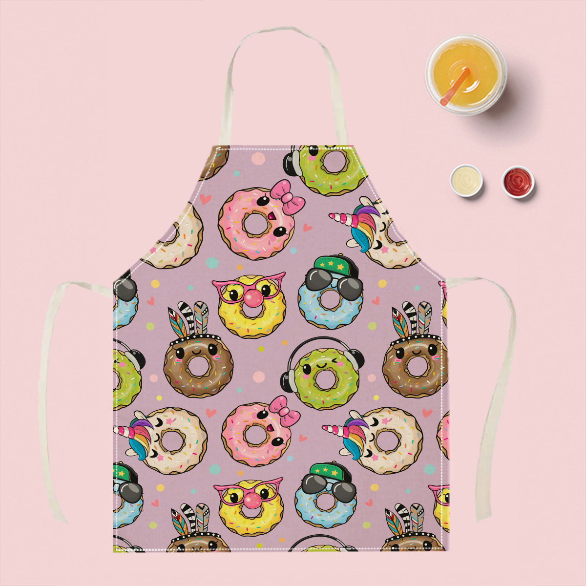 1pc Cute Cartoon Donut Apron F - огляд і ціна Kitchen Baking Ideas