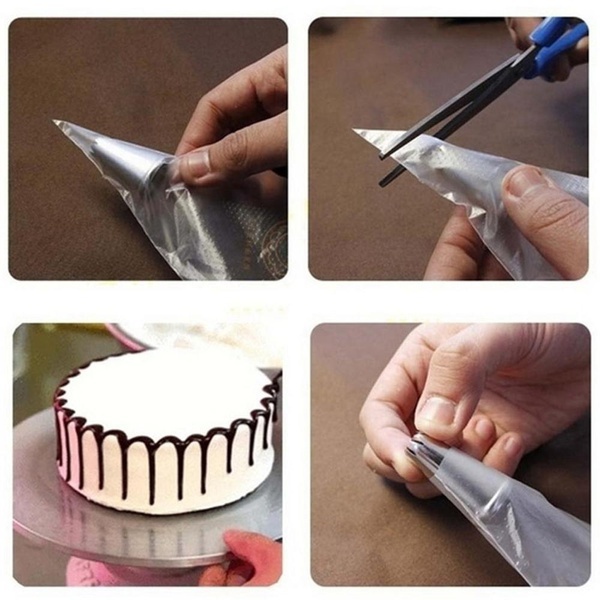 100PCS Disposable Piping Bag I - огляд і ціна Piping Bag Disposable