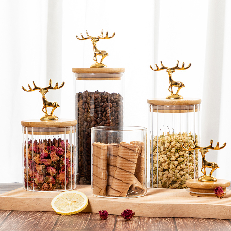 Nordic Golden Elk Storage Jar  - огляд і ціна Kitchen Bank