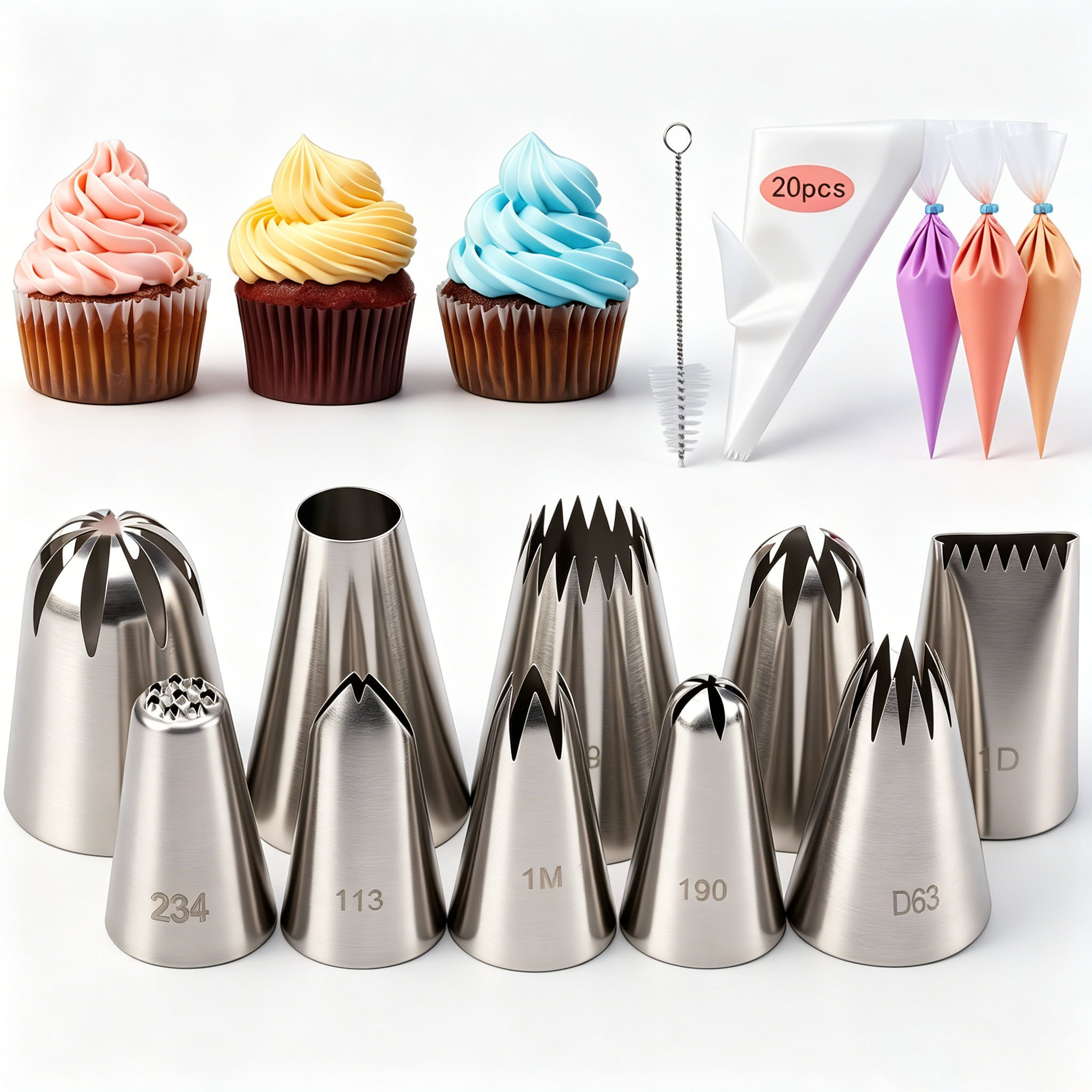 31Pcs Cake Decorating Piping T - огляд і ціна Piping Bag Disposable