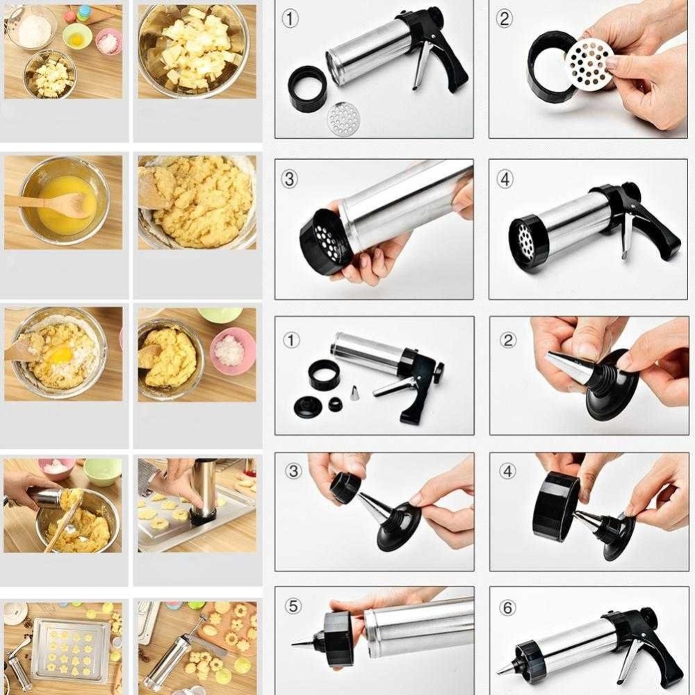 LMETJMA Cookie Press Kit Biscu - огляд і ціна Piping Bag Disposable