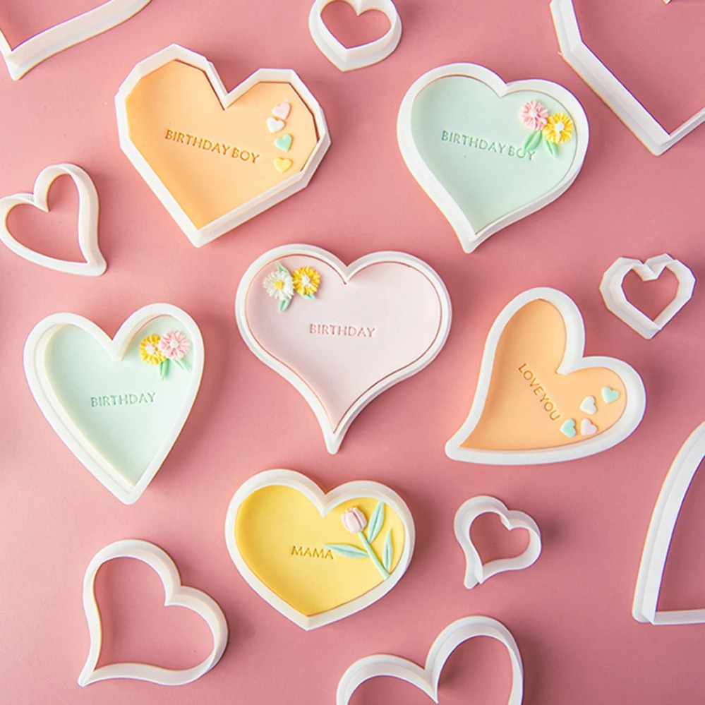 Heart Cookie Cutters Mold 3D C - огляд і ціна Kitchen Baking Cake