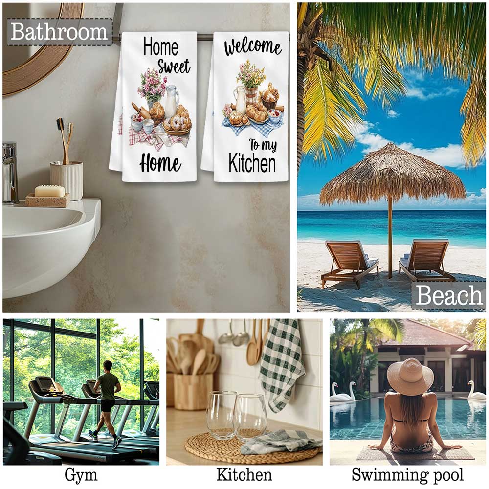 Jit 2pcs Watercolor Baked Brea - огляд і ціна Kitchen Baking Quotes
