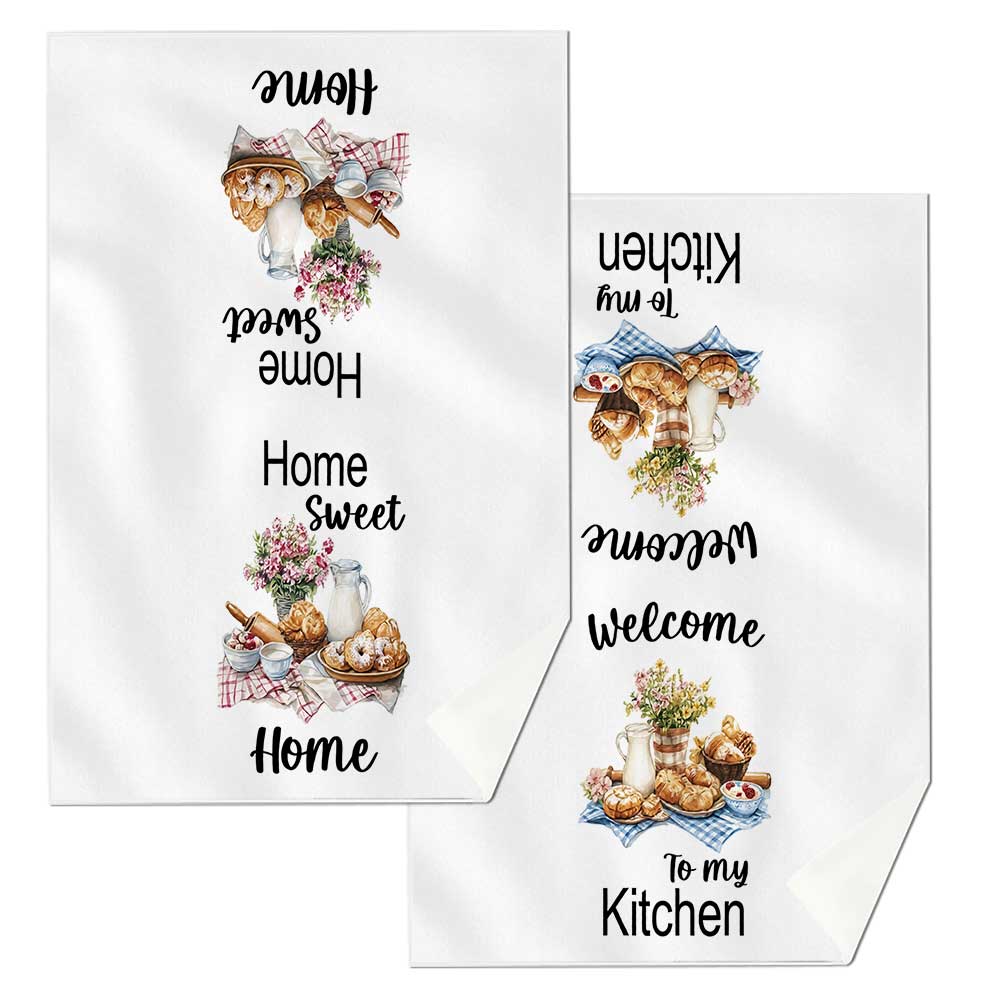 Jit 2pcs Watercolor Baked Brea - огляд і ціна Kitchen Baking Quotes