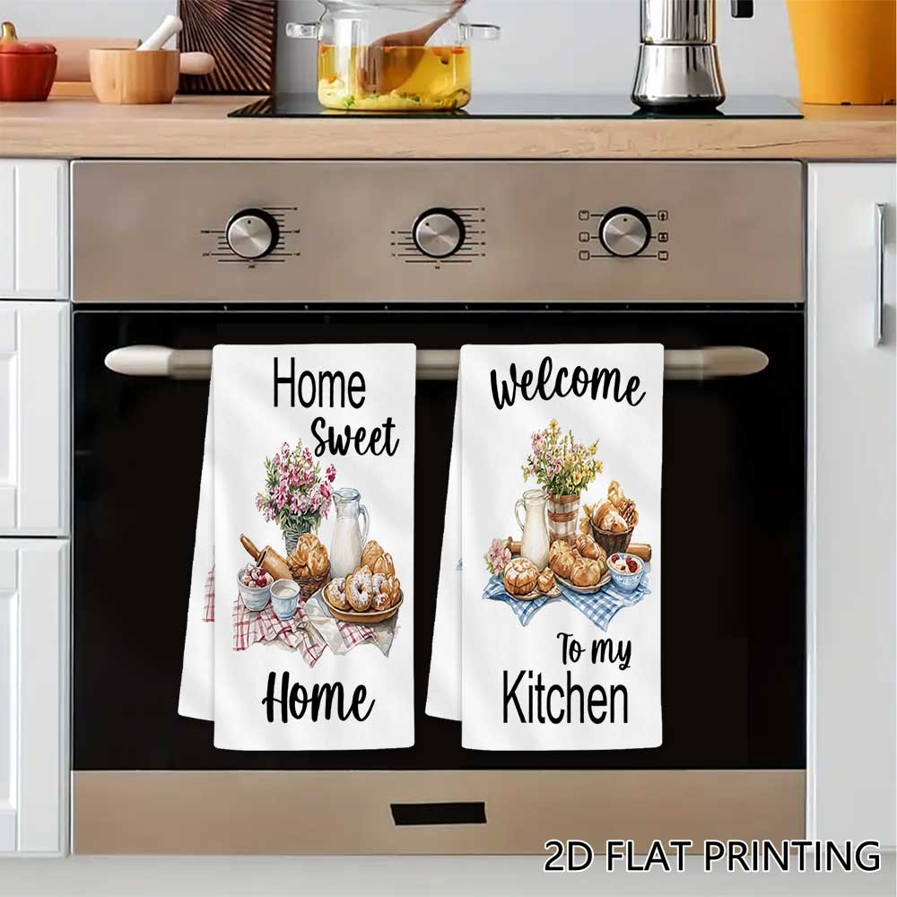Jit 2pcs Watercolor Baked Brea - огляд і ціна Kitchen Baking Quotes