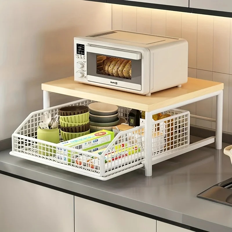 Vertical Microwave Stand with  - огляд і ціна Kitchen Baking Drawer