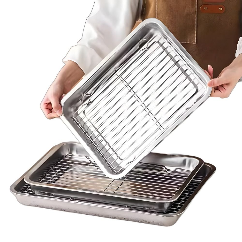 Portable Non-Stick Stainless S - огляд і ціна Kitchen Baking Tray Rack