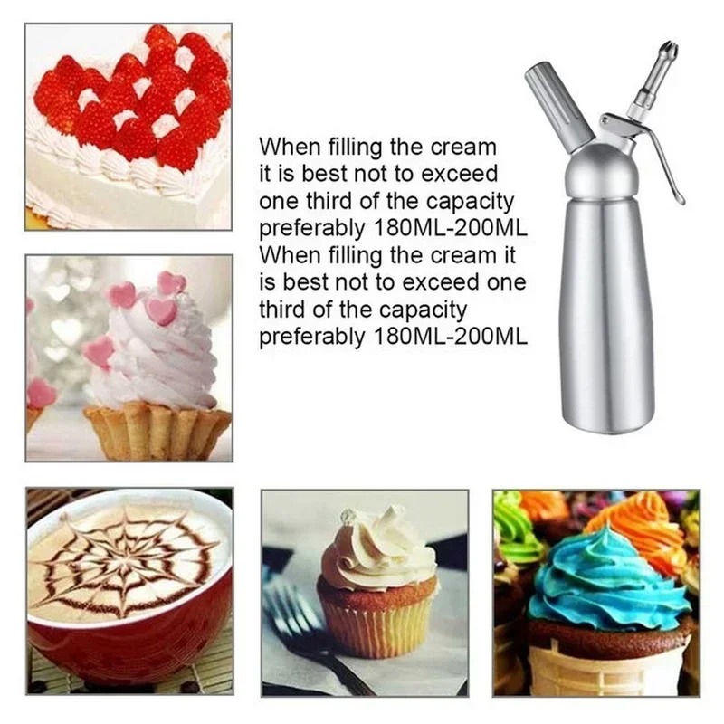 500/1000ml Cream Foam Gun Cake - огляд і ціна Piping Bag Disposable
