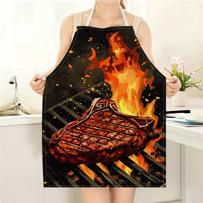 1pc BBQ Steak Apron with Flame - огляд і ціна Kitchen Baking Ideas