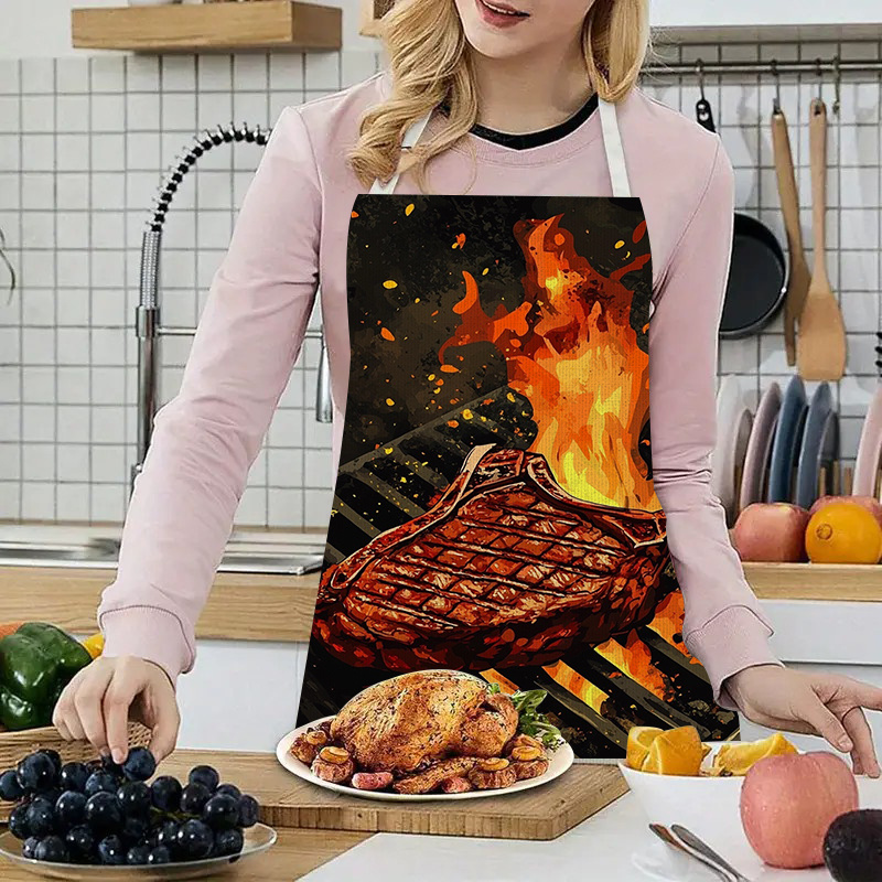 1pc BBQ Steak Apron with Flame - огляд і ціна Kitchen Baking Ideas