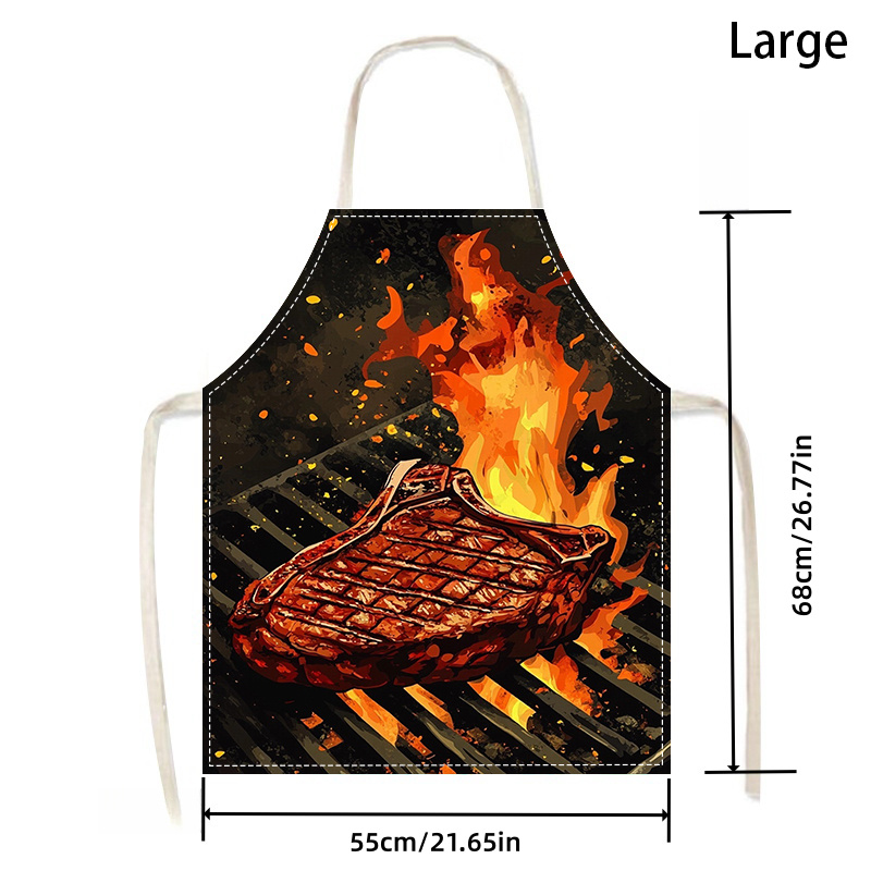 1pc BBQ Steak Apron with Flame - огляд і ціна Kitchen Baking Ideas