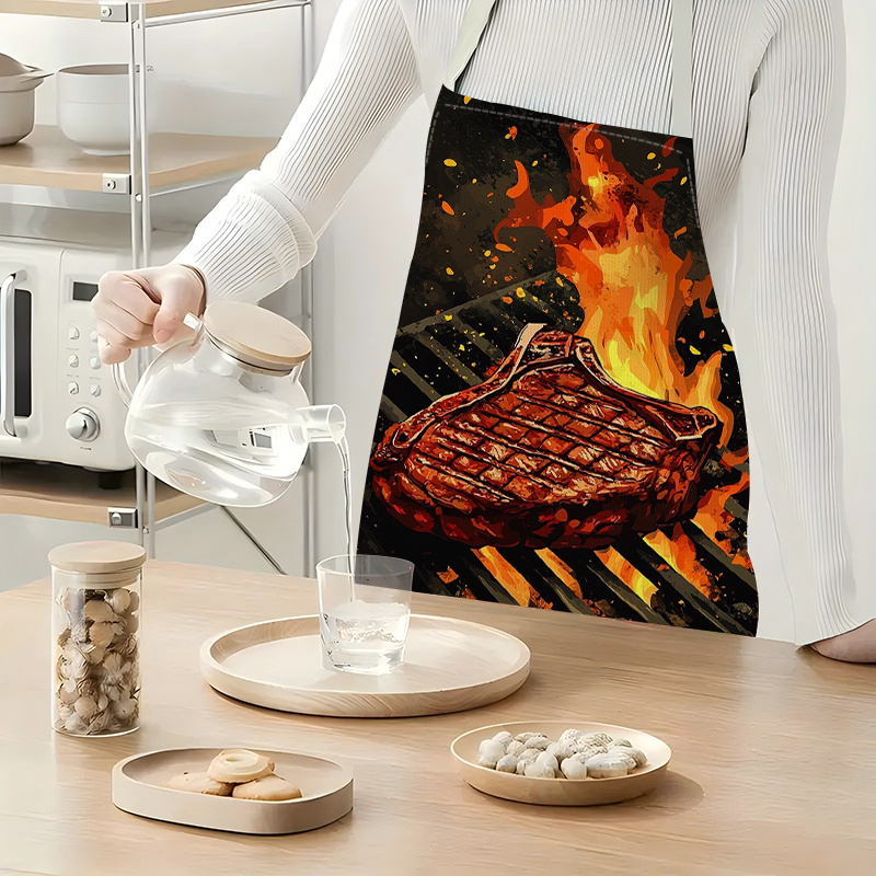 1pc BBQ Steak Apron with Flame - огляд і ціна Kitchen Baking Ideas