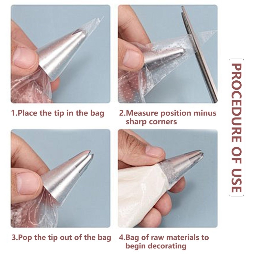 100Pcs Extra Strong Disposable - огляд і ціна Piping Bag Disposable