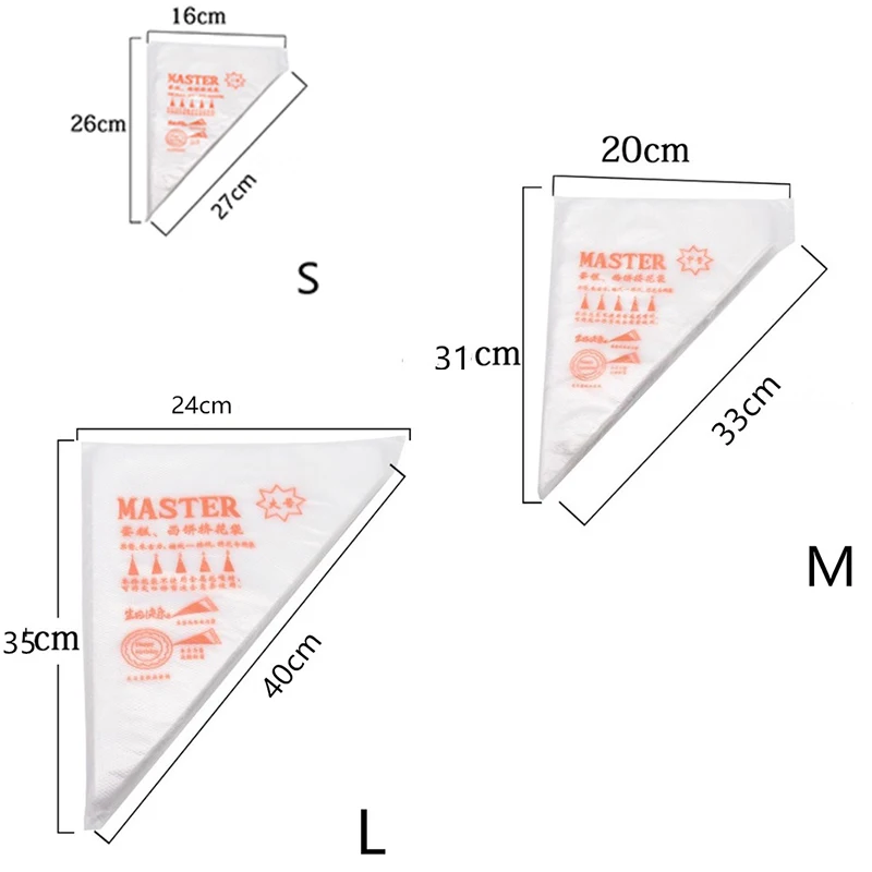 20~100pcs Disposable Pastry Ba - огляд і ціна Piping Bag Disposable