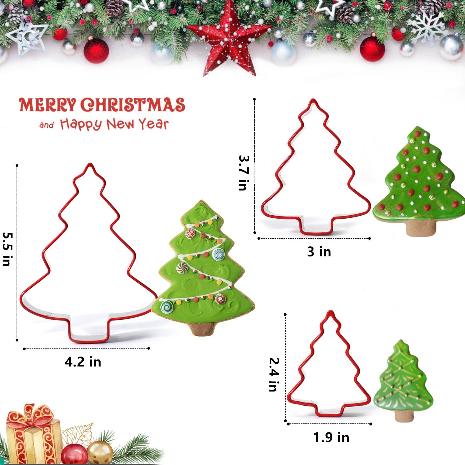 FAIS DU 3pcs Christmas Tree Co - огляд і ціна Kitchen And Baking Equipment
