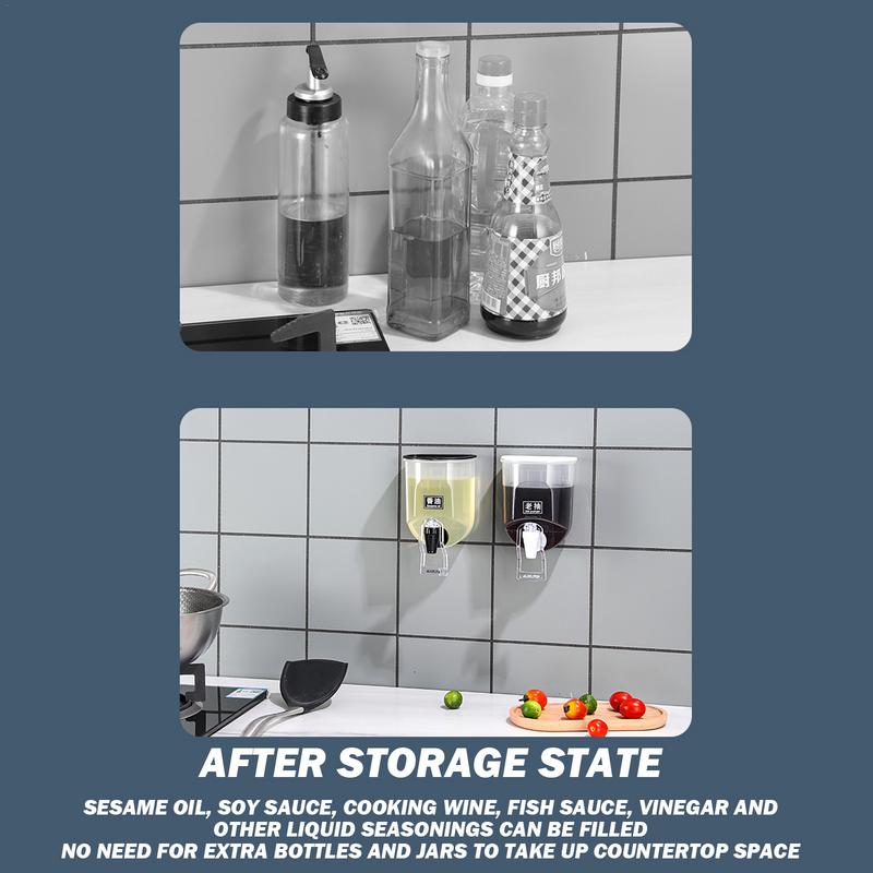 Vinegar And Oil Dispenser Wall - огляд і ціна Kitchen Bank