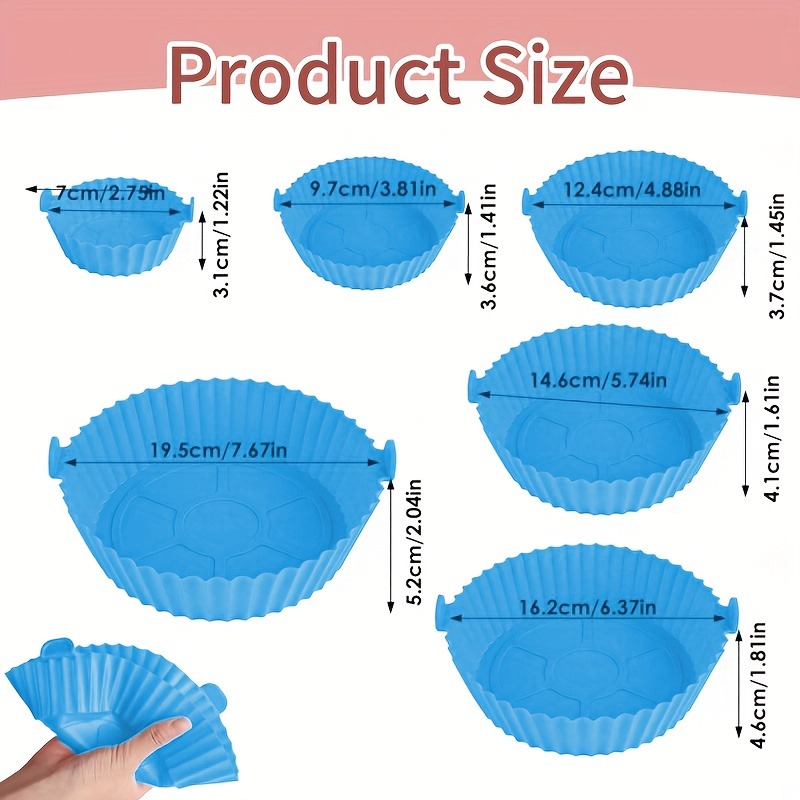 6-Piece Silicone Air Fryer Ove - огляд і ціна Kitchen Essentials Baking Tray