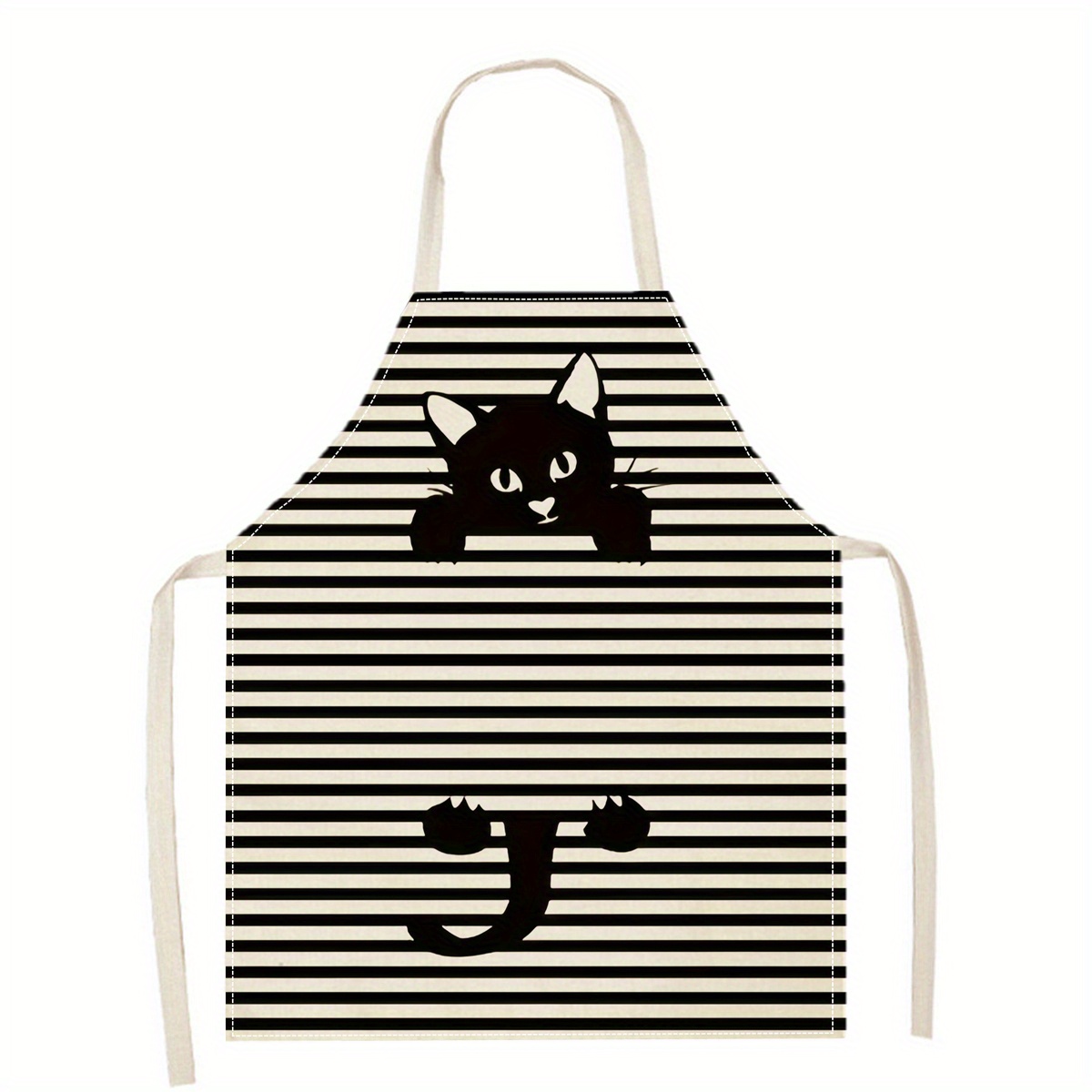 Linen Apron Funny Cat Sunglass - огляд і ціна Kitchen Baking Ideas