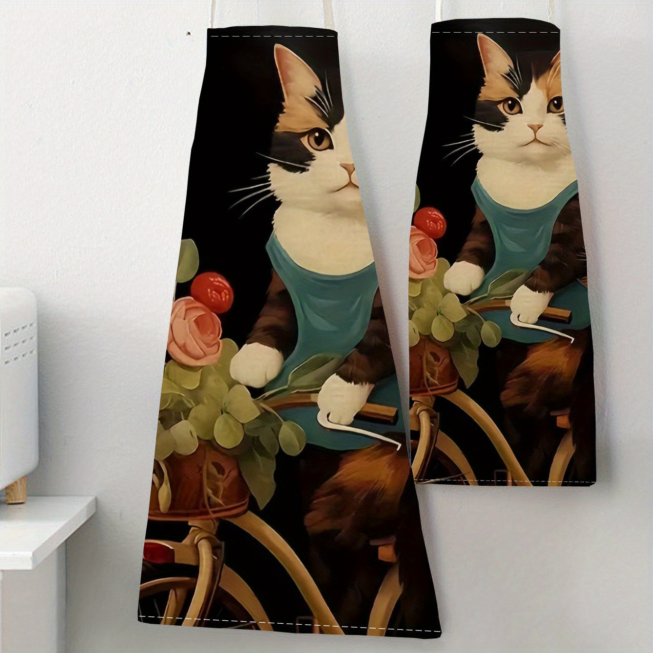 Linen Apron Funny Cat Sunglass - огляд і ціна Kitchen Baking Ideas