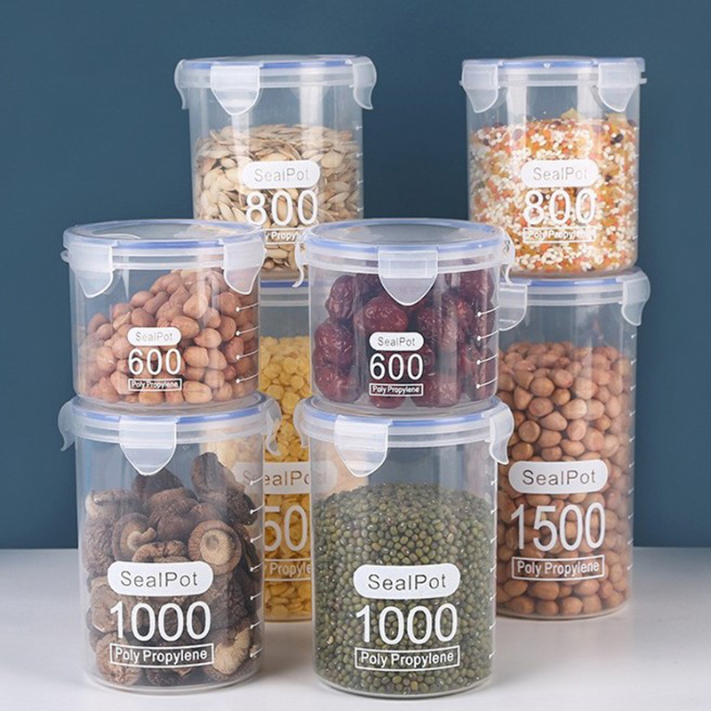 1-4PCS Sealed Jars With Scale  - огляд і ціна Kitchen Bank