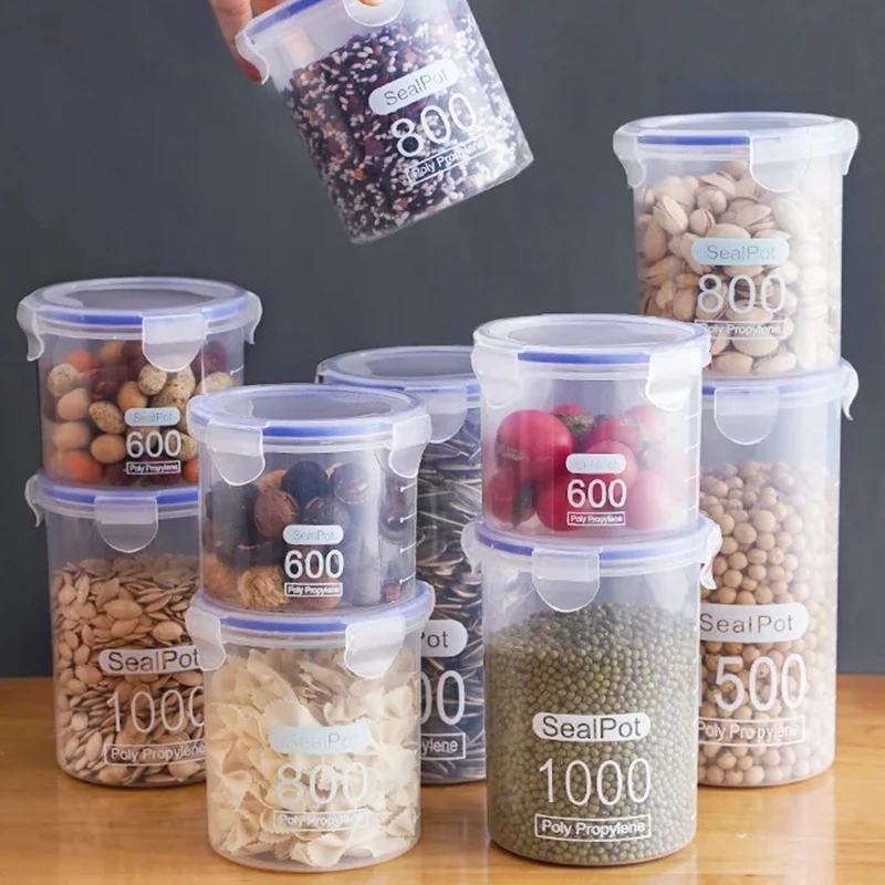 1/4PCS Sealed Jars With Scale  - огляд і ціна Kitchen Bank